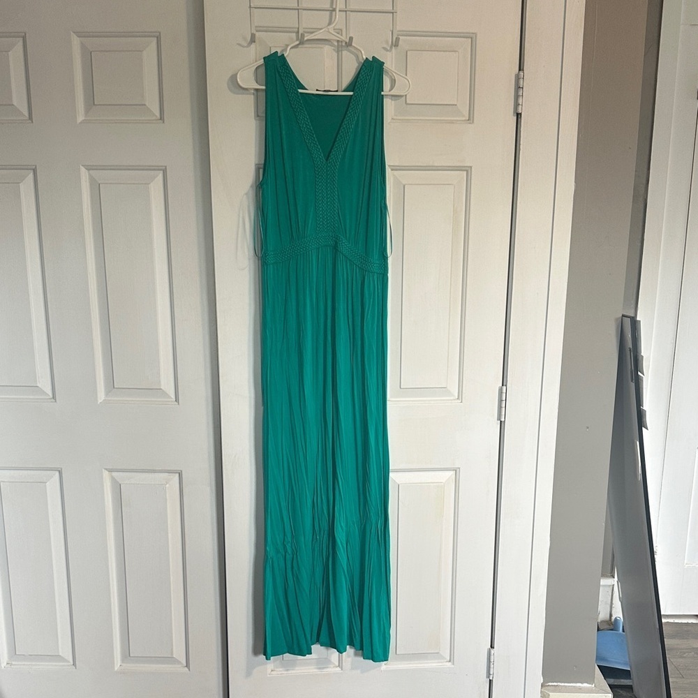 Neiman Marcus green maxi dress women’s size large